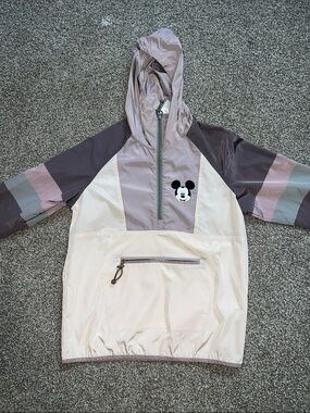 Mickey Mouse DISNEY PARK Mauve Windbreaker Hoodie